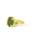 Green domed Emblema ring
