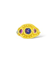 Purple Winza domed Emblema ring
