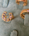 Horseshoe Ring 7 sapphires