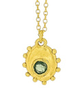 Hilda pendant - Green sapphire