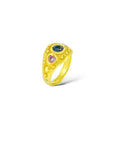 Purple Winza domed Emblema ring
