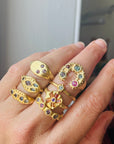 Sapphire Dot 2 Dot rings