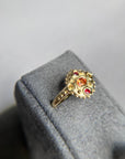 Sapphire Sunset Bloom ring