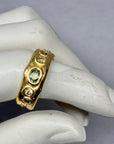 Pale green and champagne Sapphires 1/2 Cigar