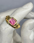 Pink Tourmaline Melt ring