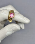 Pink Tourmaline Melt ring