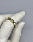 Green blue Wobbly Band