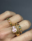 Candy floss Pink Tourmaline Melt ring