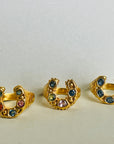 Horseshoe Ring - Blue Beauty