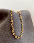 CLEARANCE - Sweet Twisted Trace chain - gold- 37cm