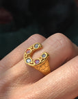 CLEARANCE - Horseshoe ring - Hippocampus - N