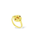 Sapphire Sunset Bloom ring