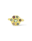 Bloom ring 7 Earthy sapphires