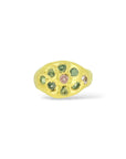 Pink and greens 9 stone Emblema ring