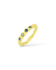 Tress Ring 4 blue/green sapphires