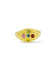 Revere signet style Ring - multi coloured