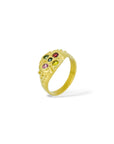 Revere signet style Ring - multi coloured