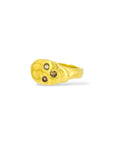 Melt signet Peachy brown sapphires