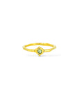Green sapphire Dot 2 Dot ring