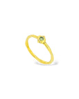 Green sapphire Dot 2 Dot ring