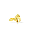 Horseshoe Ring - Orange baguettes sapphires- of course!