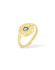 Sun Ra Teal sapphire rings - Silver or Gold vermeil