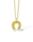 Horseshoe Necklace - sapphires