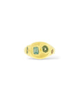 Seam Signet - sea blue/greens + peach