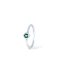 Silver Sapphire Dot 2 Dot rings