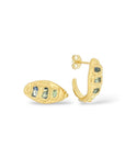 Ouroboros snake stud Earrings