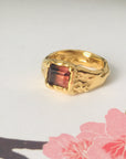 Plum Tourmaline ring
