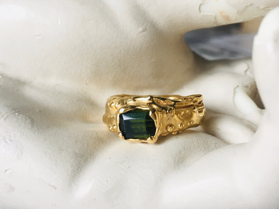 Forest Green Tourmaline ring