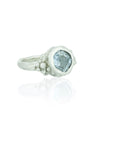 Aquamarine sea foam ring