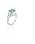 Aquamarine sea foam ring