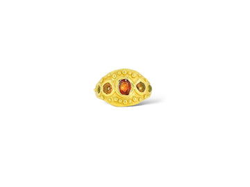 Red domed Emblema ring