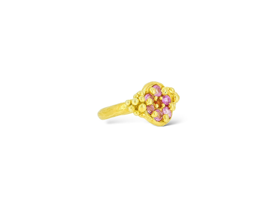 Barbie pink and orange Sea Foam ring