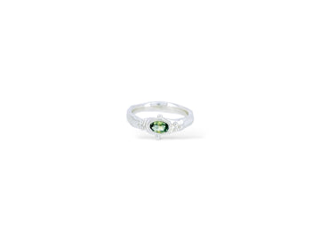 Green Sapphire Pinky ring