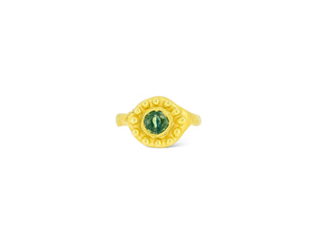 Sun Ra Green sapphire ring (small)