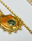 Hilda pendant - Green sapphire