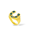 Horseshoe Ring - Blue Beauty