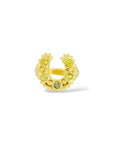Horseshoe Ring - Yellows & whites sapphires