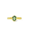 Green Sapphire Solitaire