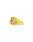 Pink and Orange 9 stone Emblema ring