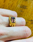 Rosewood Tourmaline Melt ring