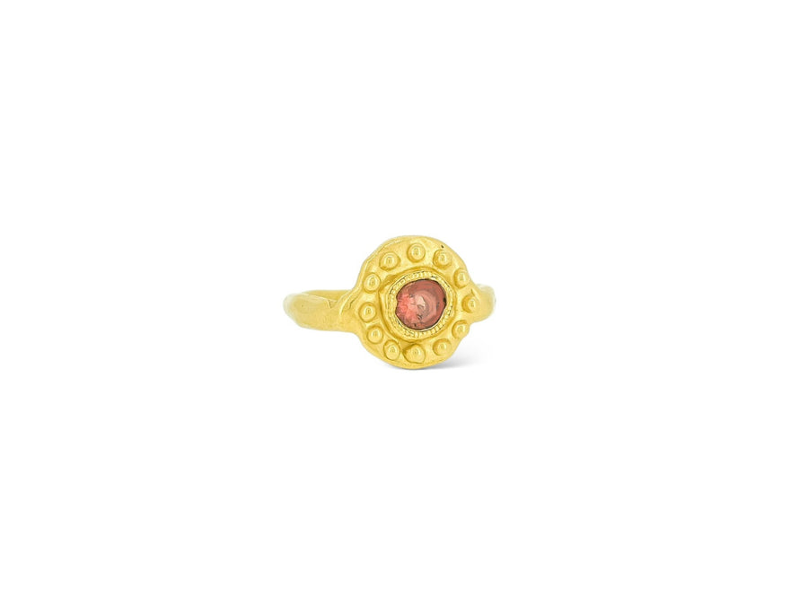 Sun Ra Orange sapphire ring