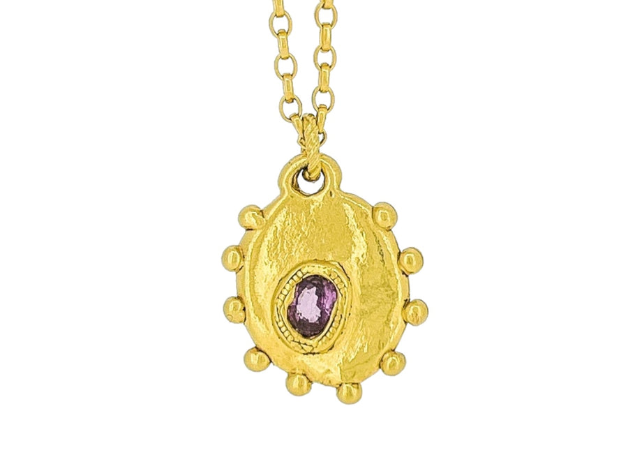 Hilda pendant - Pink sapphire