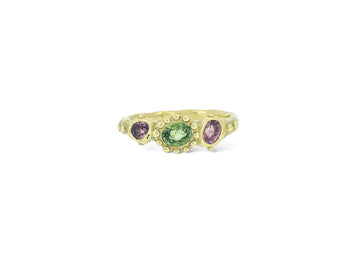 9ct Pink and Green sapphires