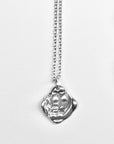WAX SEAL Old English Letter pendants - GOLD vermeil