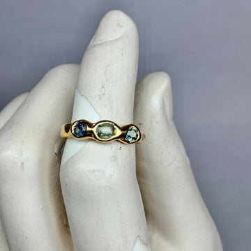 Green blue Wobbly Band