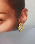 Ouroboros snake stud Earrings